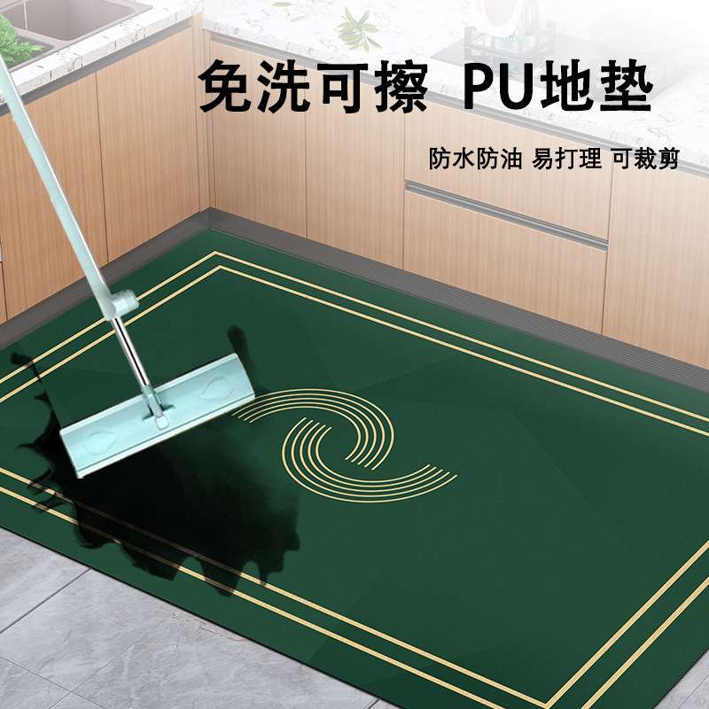 代发玄关客厅厨房轻奢风家用地垫防油防水脚垫进门垫满铺pu地毯