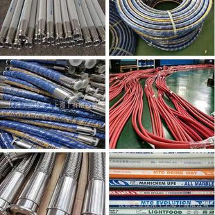 金属属钢丝编织波纹WSE管纹化工管道衬四氟金软丝管蒸汽钢编织波