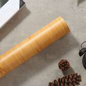 dm@木色木纹贴纸自粘仿木加厚柜家具翻新旧桌面墙纸装 饰木板万百