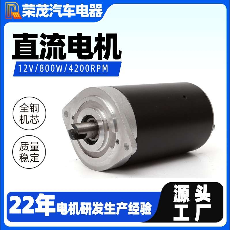 800w有刷直流油泵电动机动力单元铜线机芯马达小型动力单元电机