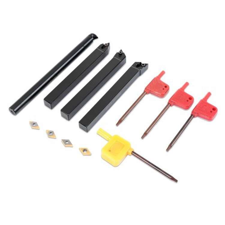 4件套10mm车刀+4个金色硬质合金刀片 数控车刀