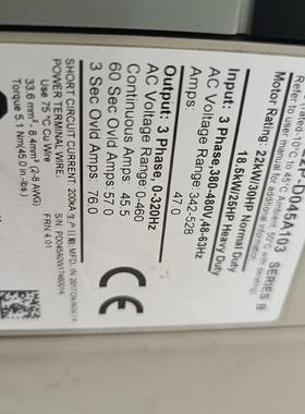 《议价》AB变频器22kwp拆机的正常使用一台