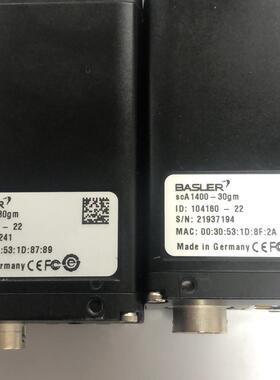 《议价》现货BASLER正品二手拆机黑白相机SCA1400-30gm