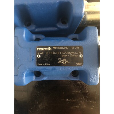 力士乐电磁阀R901344562 4WE10D50/OFEG220N9K4/M德国工业液压