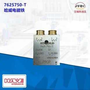 HAWE哈威多路阀电磁铁7625750/T型号全新原装进口