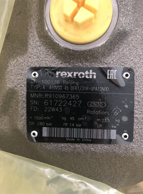 力士乐柱塞泵A10VSO45DFR1/31R-VPA12N00 R910967365原装现货