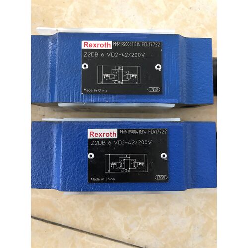 力士乐叠加溢流阀Z2DB6VD2-42/200V R900411314电磁阀原装氟橡胶