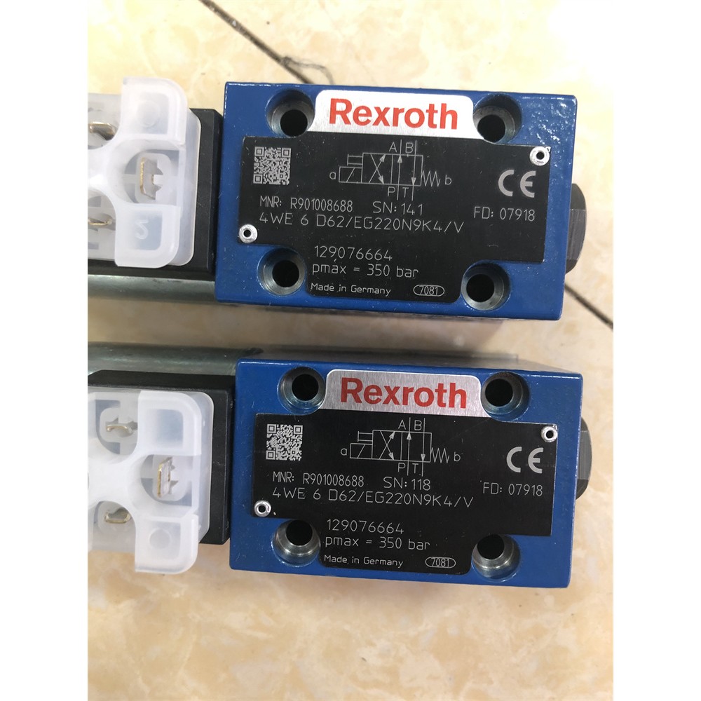 力士乐比例阀R901008688 4WE6D62/EG220N9K4/V德国产电压直流220