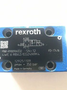 4WE6RB62/EG24N9K4力士乐电磁换向阀，库存销售