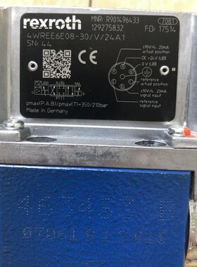 R901496433 4WREE6E08-30/V/24A1力士乐REXROTH比例阀德国