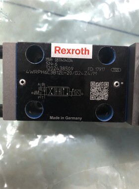 REXROTH比例阀4WRPH6C3B12L-20/G24Z4/M货号0811404034德国力士乐