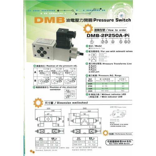 台湾压力继电器 DMB-3A70A-TI