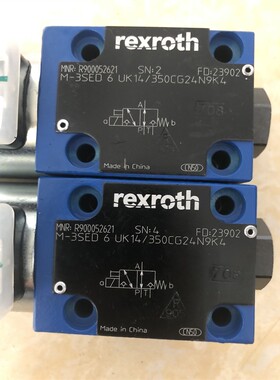 力士乐电磁球阀R900052621 M-3SED6UK14/350CG24N9K4德国原装
