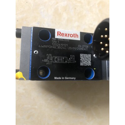 力士乐Rexroth比例阀R901472513 4WRPDH6C3B24L-20/M/24ND6T