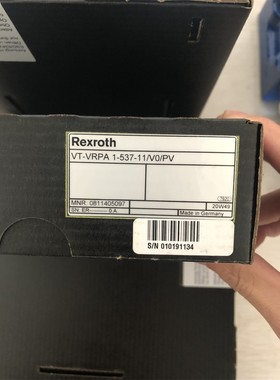 力士乐VT-VRPA1-537-10/V0/PV订货号0811405097比例放大器Rexroth