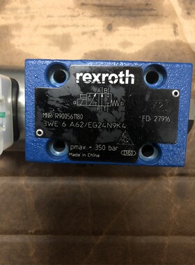 3WE6A62/EG24N9K4 R900561180力士乐电磁阀直流24V电压原装阀门