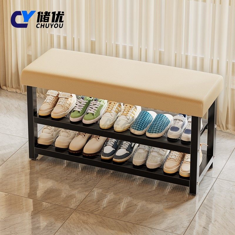 换鞋凳鞋柜家用门口可坐鞋架入户极窄穿鞋凳进门坐凳一体凳子室内