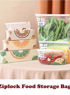 Ziplock Food Storage Bags Resealable Plastic Bags Snack55pcs