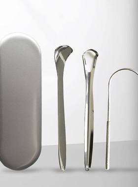 1pc/3pcs Stainless Steel Tongue Scraper Reusable Brush Clean