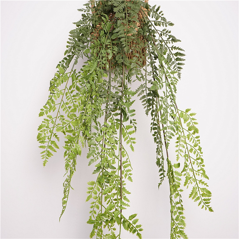 垂吊仿真绿植物华西复蕨叶垂挂假草仿真蕨类盆栽草坪欧式造景景观