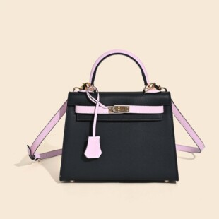 2025新款 手提斜挎包包 真皮女包凯莉包二代手掌纹牛皮高级感时尚