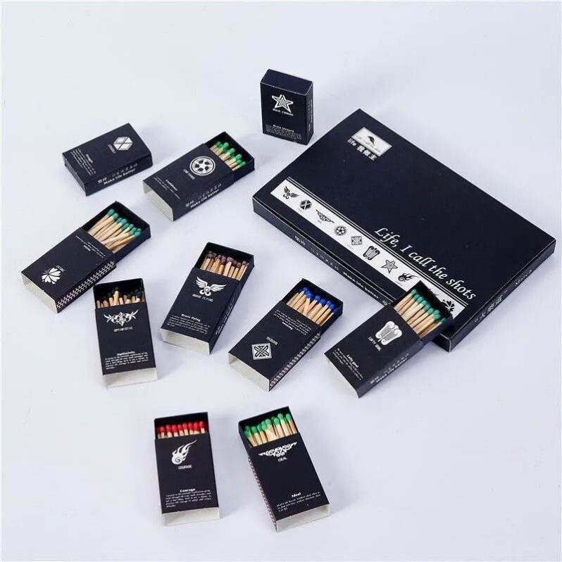老式火柴一次性洋火复古怀旧高级野炊应急点烟火材火彩批 发