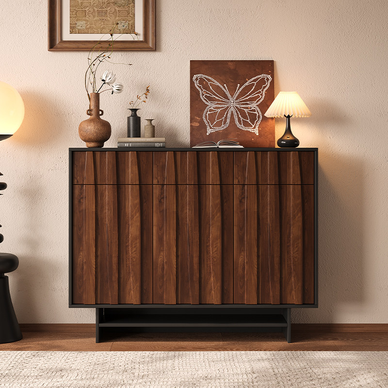 新中式中古风鞋柜收纳柜一体靠墙斗柜小户型客厅置物柜高级储物柜,住宅家具,鞋柜,淘宝优惠券,粉丝福利购,淘宝优惠卷