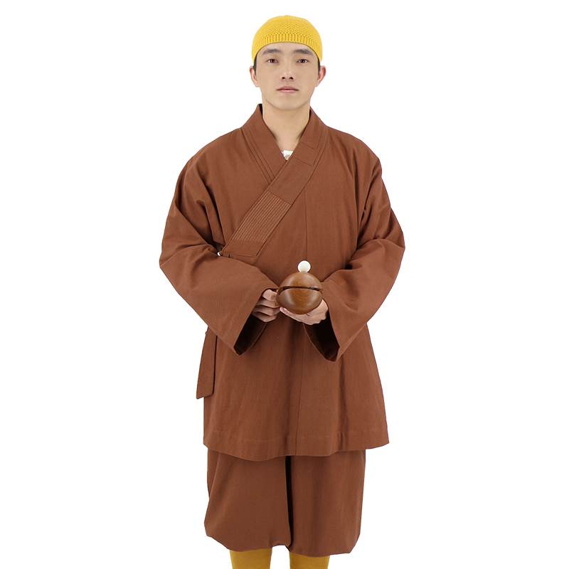 新秋季短褂僧服罗汉褂小褂僧人四季套装和尚服罗汉衫亚麻出家人僧