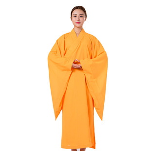 新海青居士服男女海清僧服大褂长衫四季