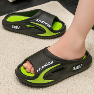 外穿厚底踩屎感家居家室内防滑软底小孩凉拖鞋 中大童拖鞋 男童夏季