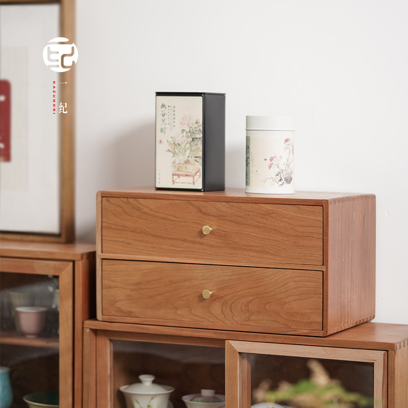 樱桃木桌面抽屉式收纳盒茶室茶杯茶包整理箱收纳柜实木茶道零配件,餐饮具,茶道/零配,淘宝优惠券,粉丝福利购,淘宝优惠卷