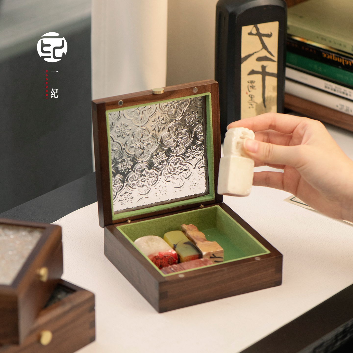 公印章收纳迷你高档锦盒