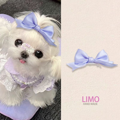 宠物发卡大蝴蝶结顶夹狗狗碎发夹