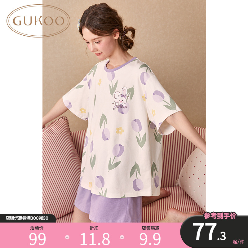 GUKOO/果壳可外穿家居服套装