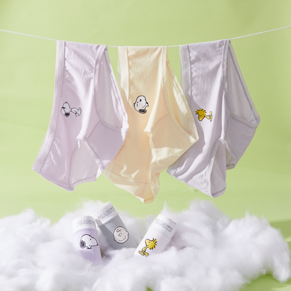 果壳内裤女四季款卡通可爱女士三角裤组合装