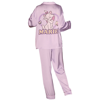 Gukoo/果壳睡衣女春秋款冰丝质感玛丽猫系列长袖家居服套装