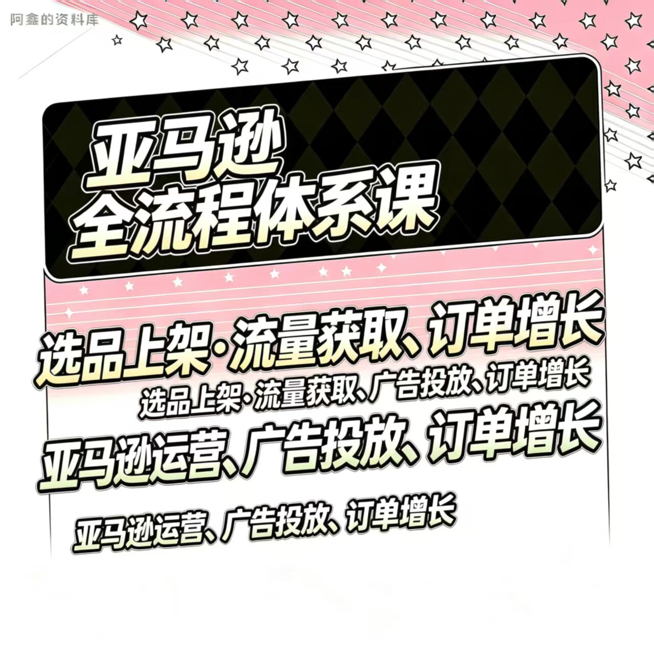2026亚马逊注册开店运营跨境电商课程培训选品视频教程全套