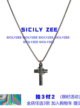 SIZEE项链嘻哈欧美百搭吊坠