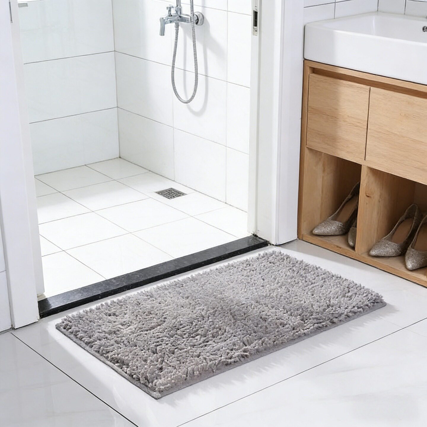特厚吸水雪尼尔地垫门垫脚垫家用进门垫卧室地毯卫生间浴室防滑垫