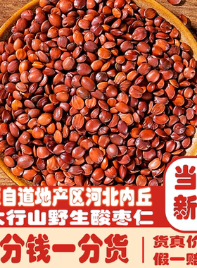 河北邢台正宗野生酸枣仁500g炒熟纯酸枣仁粉中药材正品官方旗舰店