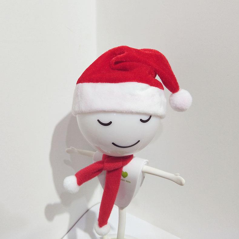 迷你圣诞帽圣诞围巾 棒棒糖圣诞帽小挂件酒瓶帽装饰圣诞围巾