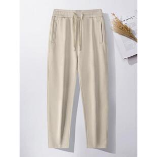 纯棉裤子男款春秋2025新款运动休闲长裤男士宽松大码直筒全棉卫裤