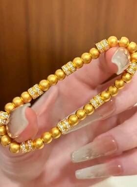 黄金色转运珠冷门中古风高级金珠