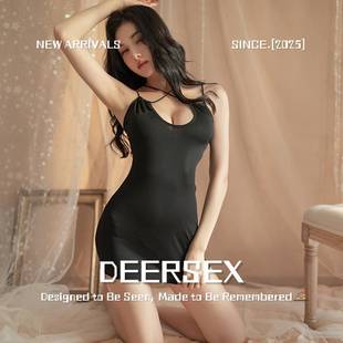 灌云情服饰内衣新款紧身包臀裙型交叉绑带趣味睡衣qq内衣情侣纯欲