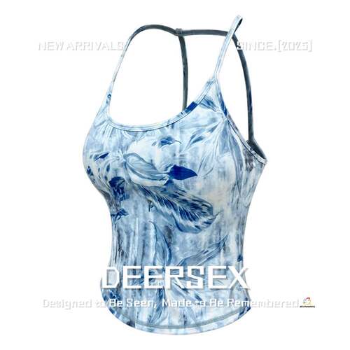 武汉爱帝针纺运动服男瑜伽服女夏季新款印花吊带健身服运动户外普