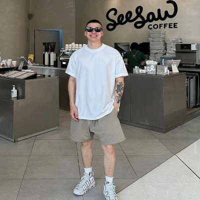 300G索罗娜小领口T运动宽松半袖