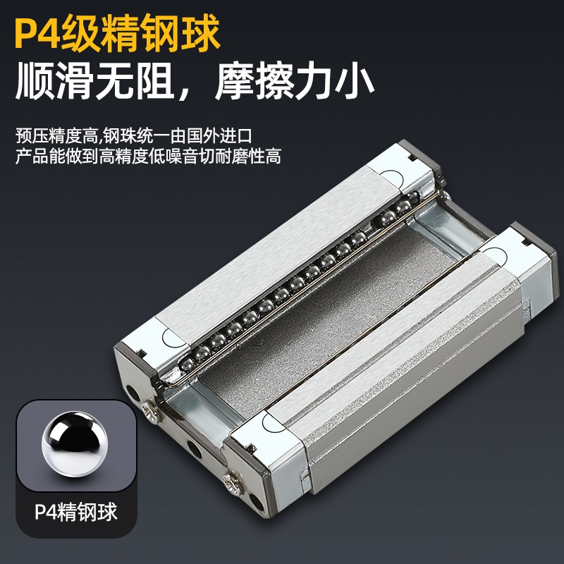 全金属耐温微型直线导轨滑块线轨MGN5C7C9C12C15C/MGW5H9H12H