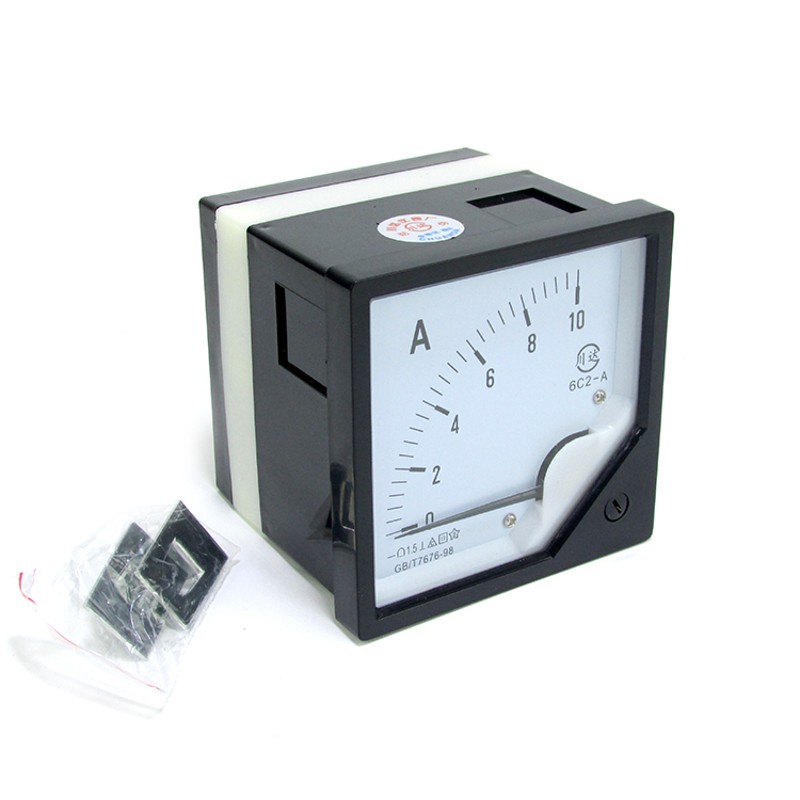 6C2型指针式直流正负电流表6C2-A 20A25A50A75mV电压表20V30V50V