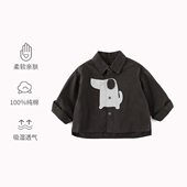 儿童纯棉衬衫 2025新款 中小男童秋衬衣外套宝宝百搭休闲上衣AW945