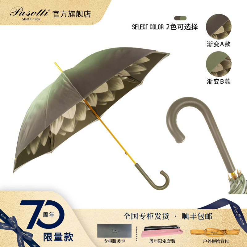 意大利直柄晴雨两用伞
